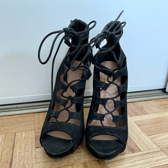 Strappy Black Heels - Picture 4 of 4